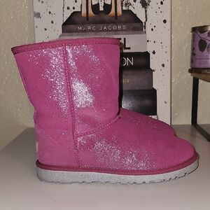 UGG Pink Glitter Winter Boots Sz 4